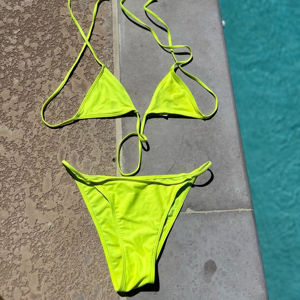 Lime Green String Bikini